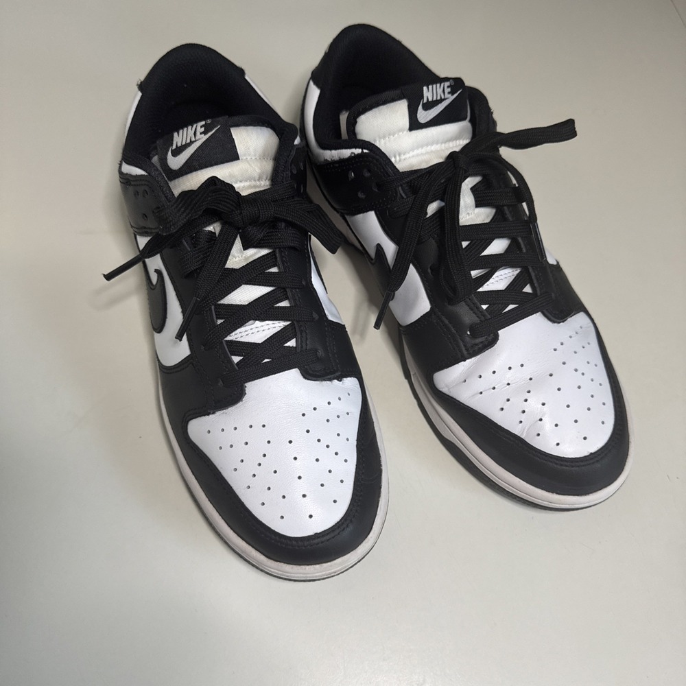 Size 10- Nike Dunk Low Black White - Picture 3 of 7
